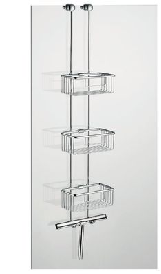 Duschkorb ohne Bohren Accessoires Duschkombination Duschablage m. Komfortwischer