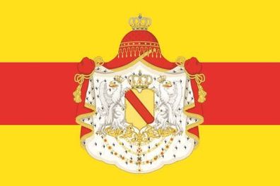 Fahne Flagge Großherzogtum Baden Prachtwappen Premiumqualität