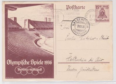 97171 DR Ganzsachen Postkarte P260 Olympische Spiele Berlin 1936