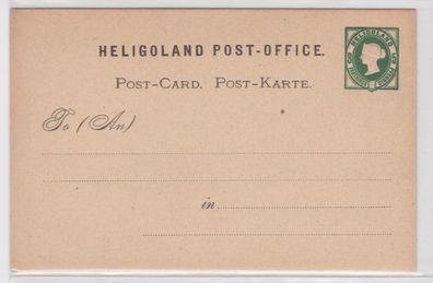 05384 Ganzsachen Postkarte P1 Altdeutschland Helgoland Prägedruck 3 Farthings