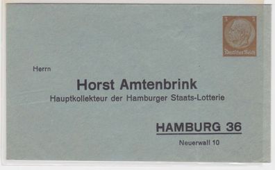 12463 Privat Ganzsachen Umschlag PU127/ B8 Horst Amtenbrink Lotterie Hamburg