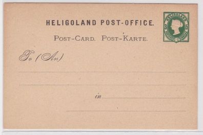 25429 DR Ganzsachen Postkarte P1 Heligoland Post-Office Helgoland Altdeutschland