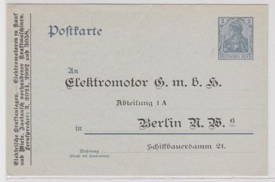 32467 DR Ganzsachen Postkarte P63 Zudruck Elektromotor GmbH Abteilung 1A Berlin