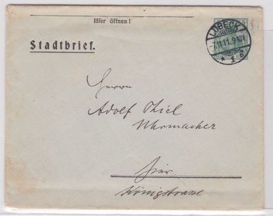 43668 DR Ganzsachen Umschlag PAU5/ B12 1911