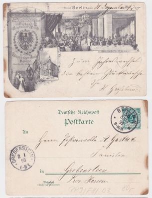 80946 DR Ganzsachen Postkarte PP9/ F8/3 Berlin Verband Dt. Post & Telegraphen Ass.