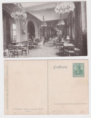 81145 DR Ganzsachen Postkarte PP27/ F7/02 Berlin Kaufhaus A. Wertheim 1914
