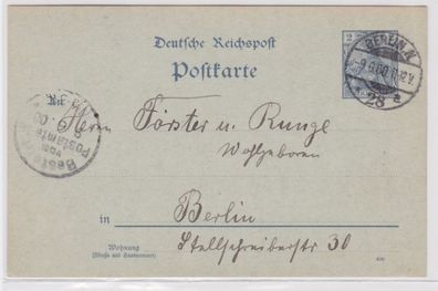 96315 DR Ganzsachen Postkarte P44/ I Berlin bestellt vom Postamt 1900