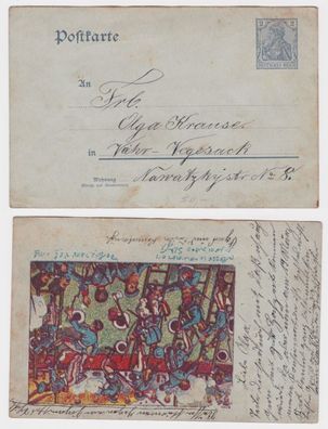 96790 Ganzsachen Postkarte mit Motiv Russisch Japanischer Krieg 1904/1905