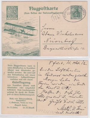 97786 DR Ganzsachen Postkarte PP27/ E12/2 SFP2 Zeppelin Nationalflugspende 1912