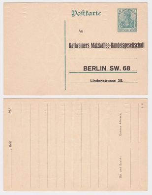 97819 DR Ganzsachen Postkarte P90 Zudruck Kathreiners Malzkaffee-Handel Berlin
