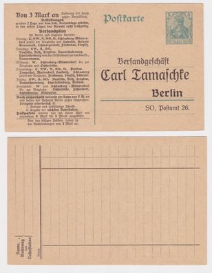 97953 DR Ganzsachen Postkarte P90 Zudruck Versandgeschäft Carl Tamaschke Berlin