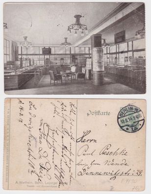 88407 DR Ganzsachen Postkarte PP27/ F7/10 Berlin Kaufhaus A. Wertheim 1914