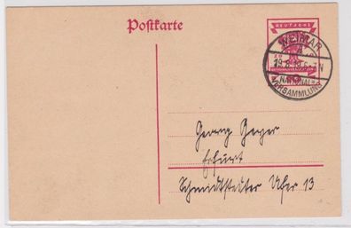 97892 DR Ganzsachen Postkarte P115 Sonderstempel Weimar National-Versammlung