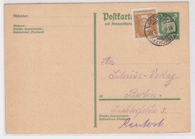 97935 DR Ganzsachen Postkarte P166F Silesius Verlag Berlin 1928