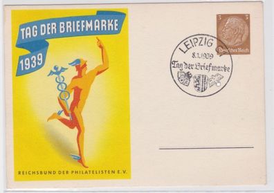 96181 DR Ganzsachen Postkarte P239/01 Tag der Briefmarke 1939 Leipzig