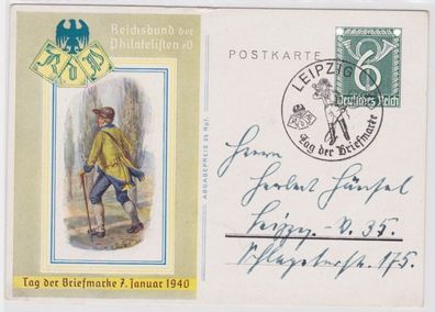 96511 Ganzsache Ak Reichsbund der Philatelisten eV. Tag der Briefmarke 1940