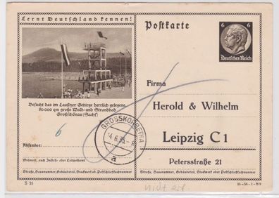 97152 DR Ganzsachen Postkarte P236/ B9 Zudruck Herold & Wilhelm Leipzig 1935