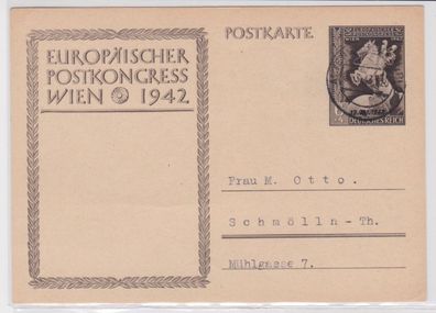 97675 DR Ganzsachen Postkarte P295 Europäischer Postkongress Wien 1942
