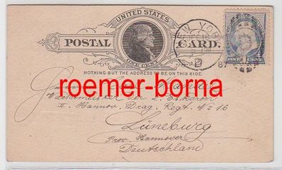 82321 Postkarte New York USA 16.12.1887