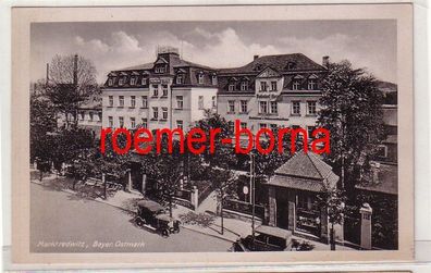 04510 Ak Marktredwitz Bayer. Ostmark Bahnhof-Hotel um 1940