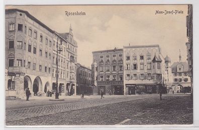 10706 AK Rosenheim - Max Josef-Platz mit Marien-Apotheke 1912