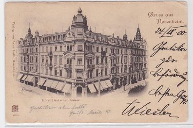 13018 AK Gruss aus Rosenheim - Hotel 'Deutscher Kaiser'