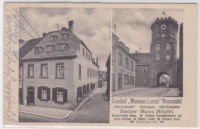 43475 AK Gasthof 'Weisses Lamm' Wunsiedel neben Kopetentor, Besitzer Hans Höpfel