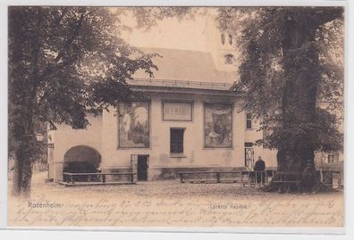 46750 AK Rosenheim - Loretto Kapelle mit Abbildungen von Jesus Geburt 1903