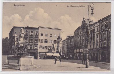 76676 AK Rosenheim - Am Max-Joseph-Platz, Nepomukbrunnen 1925