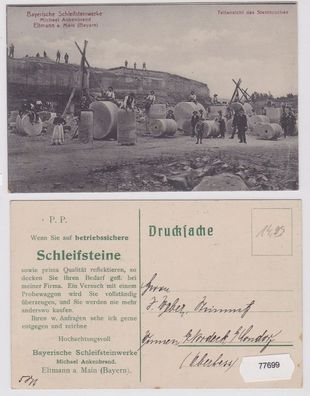 77699 Ak Bayerische Schleifsteinwerke Eltmann am Main um 1910