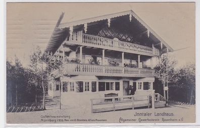 83141 Ak Allgemeiner Gewerbeverein Rosenheim e.V. Inntaler Landhaus 1905