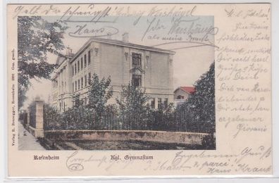 84049 Ak Rosenheim königliches Gymnasium 1903