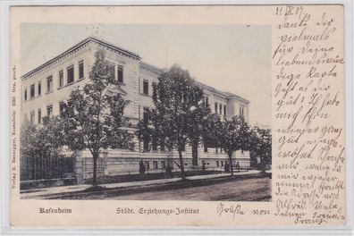 87925 Ak Rosenheim städtisches Erziehungs Institut 1907