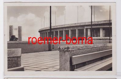80793 Foto Ak Berlin Olympiastadion Blick v. Schwimmstadion auf das Osttor 1936