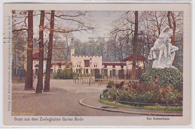 83698 AK Gruss aus dem Zoologischen Garten Berlin - Das Kameelhaus 1910