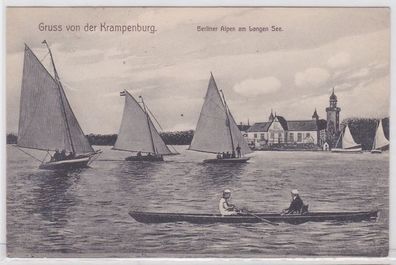 87087 AK Gruss von der Krampenburg - Berliner Alpen am Langen See 1908