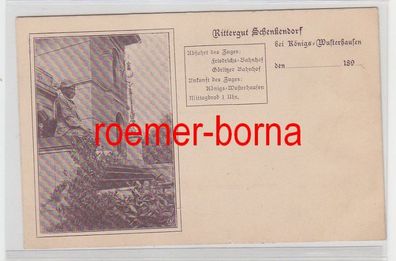 81086 Ak Rittergut Schenkendorf bei Königs-Wusterhausen um 1898