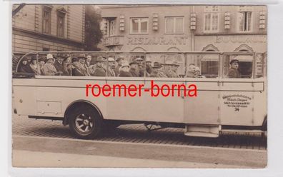 84690 Foto Ak Hamburg Autobus Rund-u. Gesellschaftsfahrten Jasper um 1930