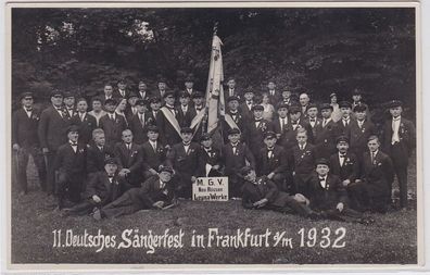61738 Foto Ak 11. Deutsches Sängerfest in Frankfurt am Main 1932