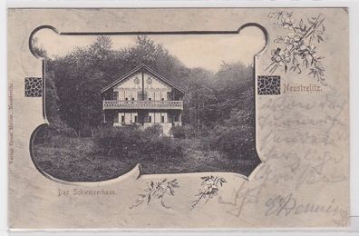 88935 Passepartout AK Neustrelitz - Das Schweizerhaus 1903