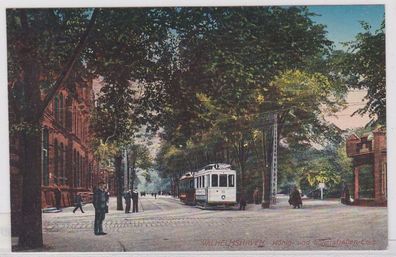 05780 Wilhelmshaven - König- und Gökerstraßen Ecke mit Straßenbahn 1914