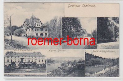 81075 Mehrbild Ak Gasthaus Södderich, Schloß Wangenheim usw. 1908