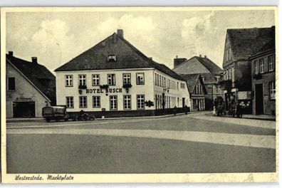 82377 AK Westerstede - Marktplatz mit Hotel Busch 1937