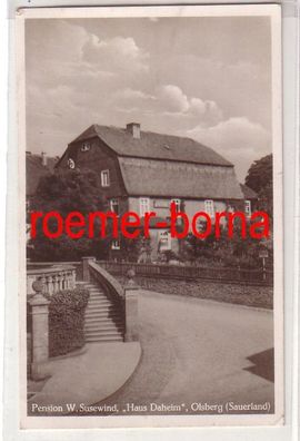 79638 Ak Olsberg (Sauerland) Pension W. Susewind 'Haus Daheim' um 1940