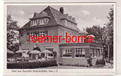 80065 Ak Horn in Lippe Hotel und Raststätte Waldschlößchen um 1940