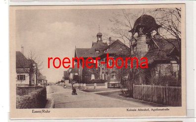 81212 Ak Essen Ruhr Kolonie Altenhof Agathenstrasse um 1910