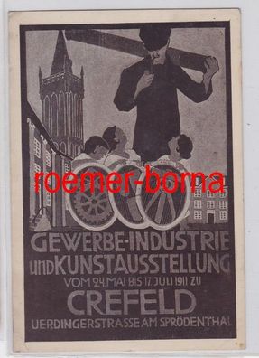 81320 Künstler Ak Gewerbe-Industrie und Kunstausstellung Crefeld 1911