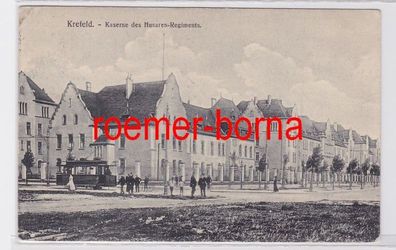 81334 Ak Krefeld Kaserne des Husaren-Regiments 1932