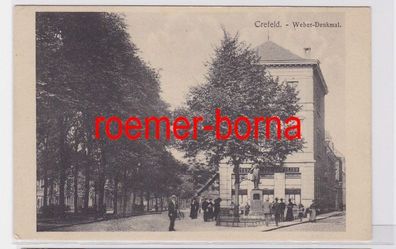 82111 Ak Crefeld Weber-Denkmal 1912