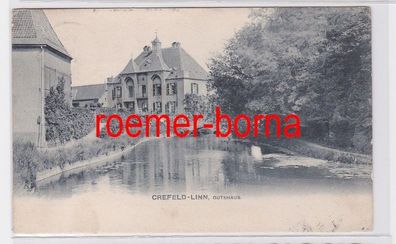 82226 Ak Crefeld-Linn Gutshaus 1906
